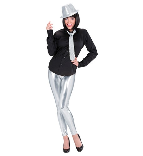 Metallic leggings glänzende - leggings,