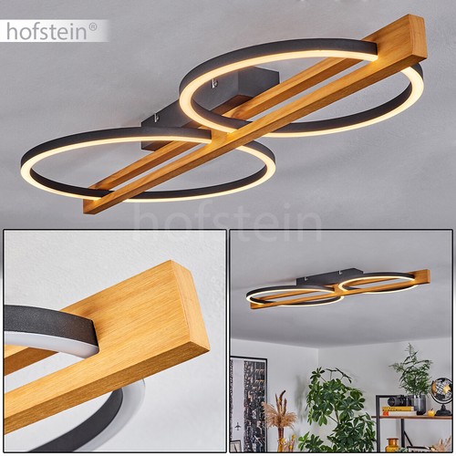 Led decken lampe - lampe, holz