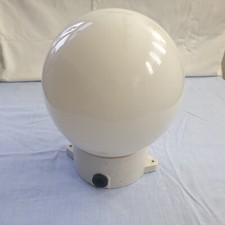 XXL Glaskolbenlampe 200w mit Opalglas Kugellampe Hoflampe Keller DDR 1Abgang