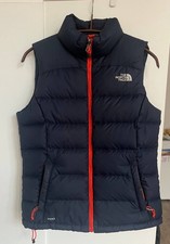 The North Face Gilet Womens UKM Navy Orange 700 Down Filled Body Warmer Gorpcore