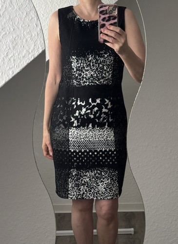 Bonita kleid schwarz - schwarz, weiß