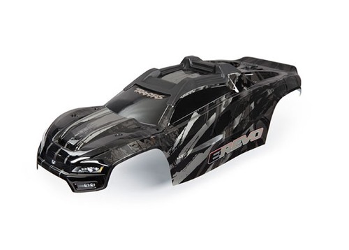 Traxxas karosserie schwarz - schwarz, mit