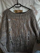 Grobstrickpulli beigemeliert