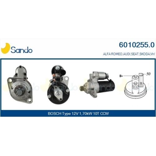 Starter sando 6010255 für - sando,