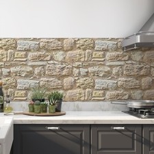 Küchenrückwand Aluverbund Steinoptik  | Spritzschutz Wandpaneel Platte Stein