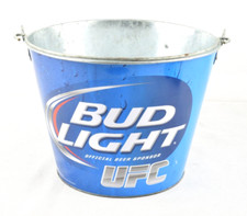 BUD LIGHT Beer Bucket Eimer Blech UFC Official Beer Sponsor 2013 Bier Biereimer