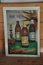 Altes Brauereischild/Reklameschild Dinkelsbühler Brauhausbier,Weihnachten,Orig.