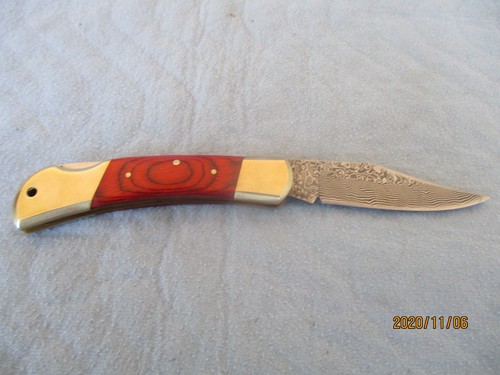 Taschenmesser mit damast - taschenmesser,