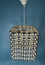 Chrom Bubble Lampe, Deckenlampe Tischlampe Groß , sehr selten , vintage