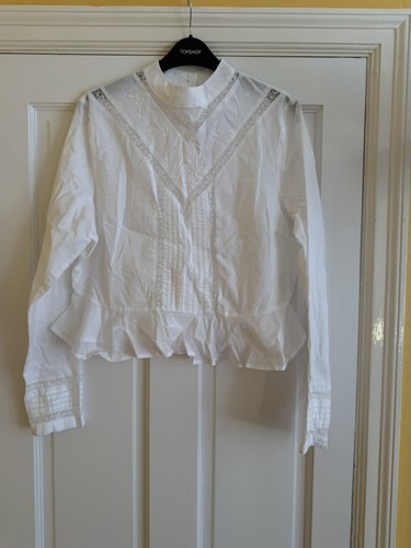 Weiße baumwollbluse - baumwollbluse, im