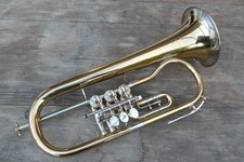 Bb Flügelhorn F. Syhre Leipzig Konzertflügelhorn deutsch Goldmessing lackiert