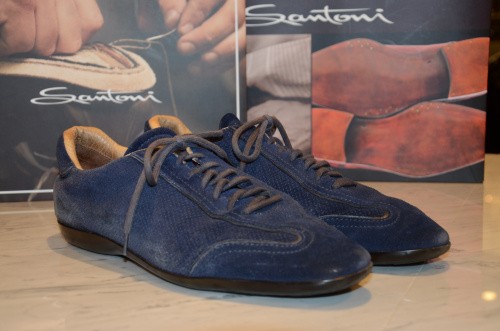 Santoni sneaker dunkelblau - santoni, in