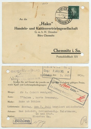 75838 444 postkarte - mi.nr.,