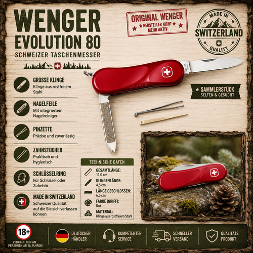 Wenger evolution rot - evolution, 80