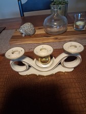 Porzelan Kerzenleuchter für drei Kerzen von der Fa. Gerold & Co Tettau Bavaria 