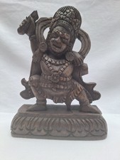 antike Holzstatue, Original, Chinesisch ,tibetisch, Vintage 