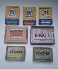 Sehr alte Fotopapier Verpackungen, 1x noch original Verpackt, teilw. mit Inhalt.