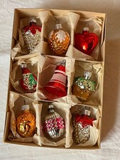 Konvolut alte Christbaumkugeln