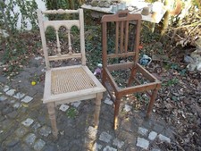 Antiker Stuhl mit Wiener Geflecht im Jugendstil