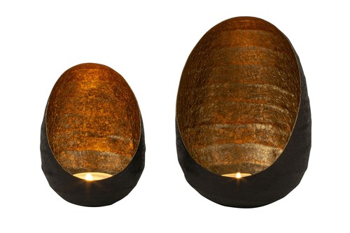 Modernes windlicht aus metall - modernes,