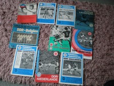 10  DDR  Länderspiel Programme   1973 - 1987