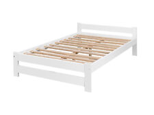 Holzbett Ehebett Doppelbett 90x200 140x200-160x200  Kiefer - Weiß - Lattenrost