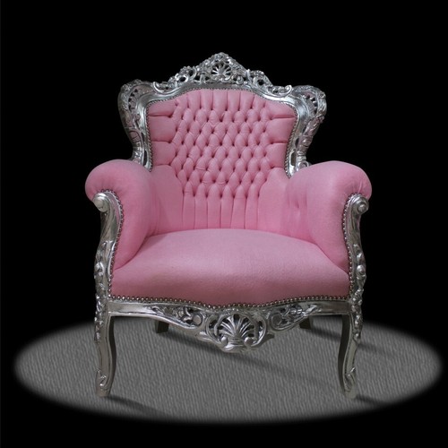 Barocksessel sessel rosa gold - barocksessel,