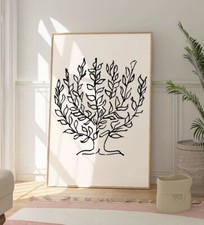 Matisse Minimalistischer Baumdruck, Modern Fine Art, Home Wall Art Decor, Tree Art