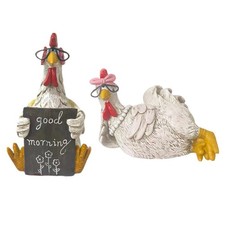 Hühnerstatue „Guten