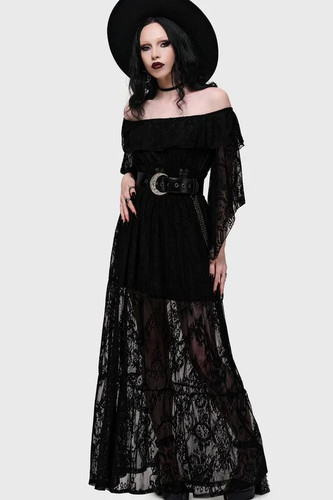 Killstar langes kleid damen - langes,