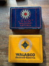 2 Zigarettendosen von Waldorf-Astoria, 100er Format, um 1920, guter Zustand