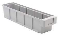 Set Regalkasten - Kleinteilebox ,  verstärkt, 400x83 mm (LxB), 3 Breiten