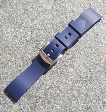 Rubber Strap Kautschuk Uhrenarmband 22 mm Wechsel Federsteg  Navy blau FKM 8606