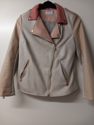 Jacke bikerstil kunstleder - jacke,