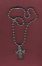 SILBERNE KUGELKETTE KREUZ