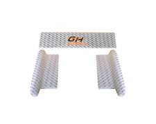 Greyhound Chassis Protection Kit, Rahmenschutz für Kart, Rennkart, silber