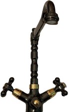 Küchenarmatur Wasserhahn Retro Nostalgie + Geräteanschluss Aranja Gold B Ware