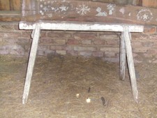 alter Holz Arbeitsbock Holzbock Werkstattbock  Unterstellbock Gerüstbock Deko 