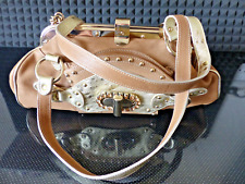 Damen Handtasche Damenhandtasche echt Leder hellbraun/beige, Luxusartikel