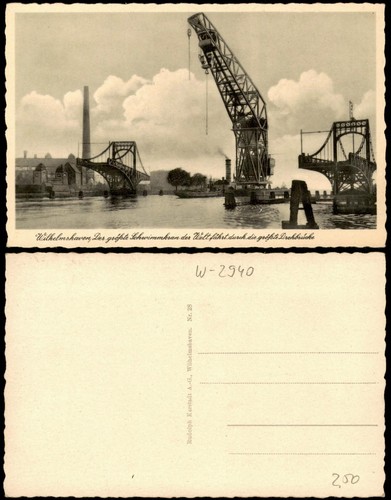 Ansichtskarte wilhelmshaven - ansichtskarte,
