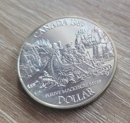 Kanadischer silberdollar 1989 - kanadischer,