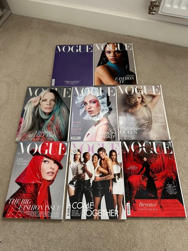 British vogue magazine bundle - british,