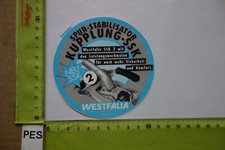 Alter Aufkleber Autohaus Werkstatt Camping Wohnwagen Anhängerkupplung WESTFALIA