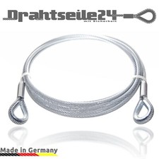 Stahlseil ummantelt mit ösen - stahlseil,