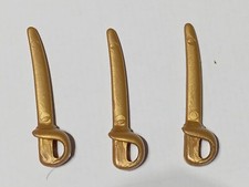 PLAYMOBIL X3 GOLDENE SÄBEL SCHWERTER REF 4432 4424 4072 5781 70322 70556 70679