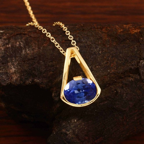 10x8 oval blauer saphir - blauer,