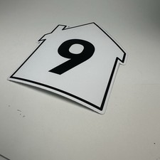 Mülltonnen Aufkleber Hausnummer Hausoptik Sticker personalisierbar wetterfest