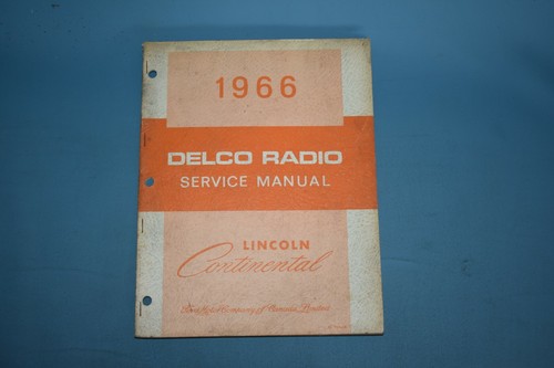 1966 delco radio service - radio, shop