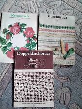 3 Handarbeitshefte,Verlag für die Frau,DDR 