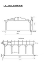 Carport 6,00 x 7,40 m
